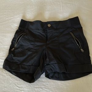 Black Trekkie Cuffed Athleta Shorts